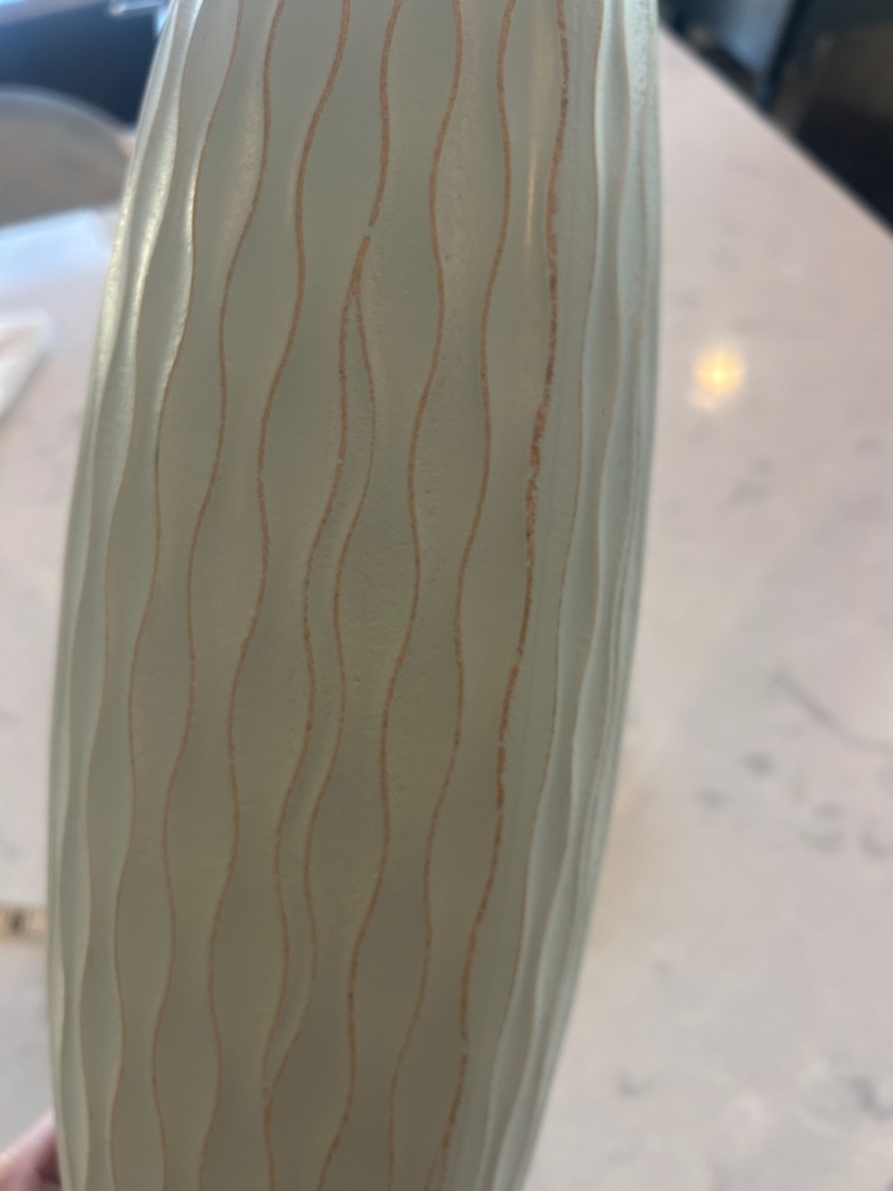 Stonebriar Collection Textured Floor Vase - Contemporary Home Accent. 16” tall. - Picture 3 of 3